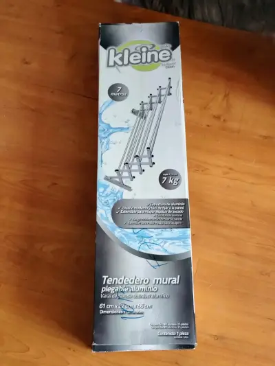 Tendedero mural plegable de aluminio Kleine 7 metros - miniatura 1