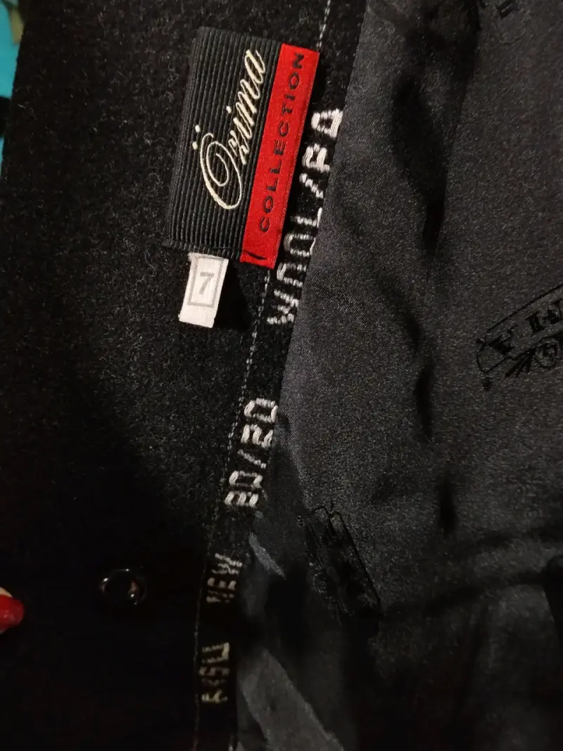 Abrigo de Paño con Lana marca talla L/XL - 5