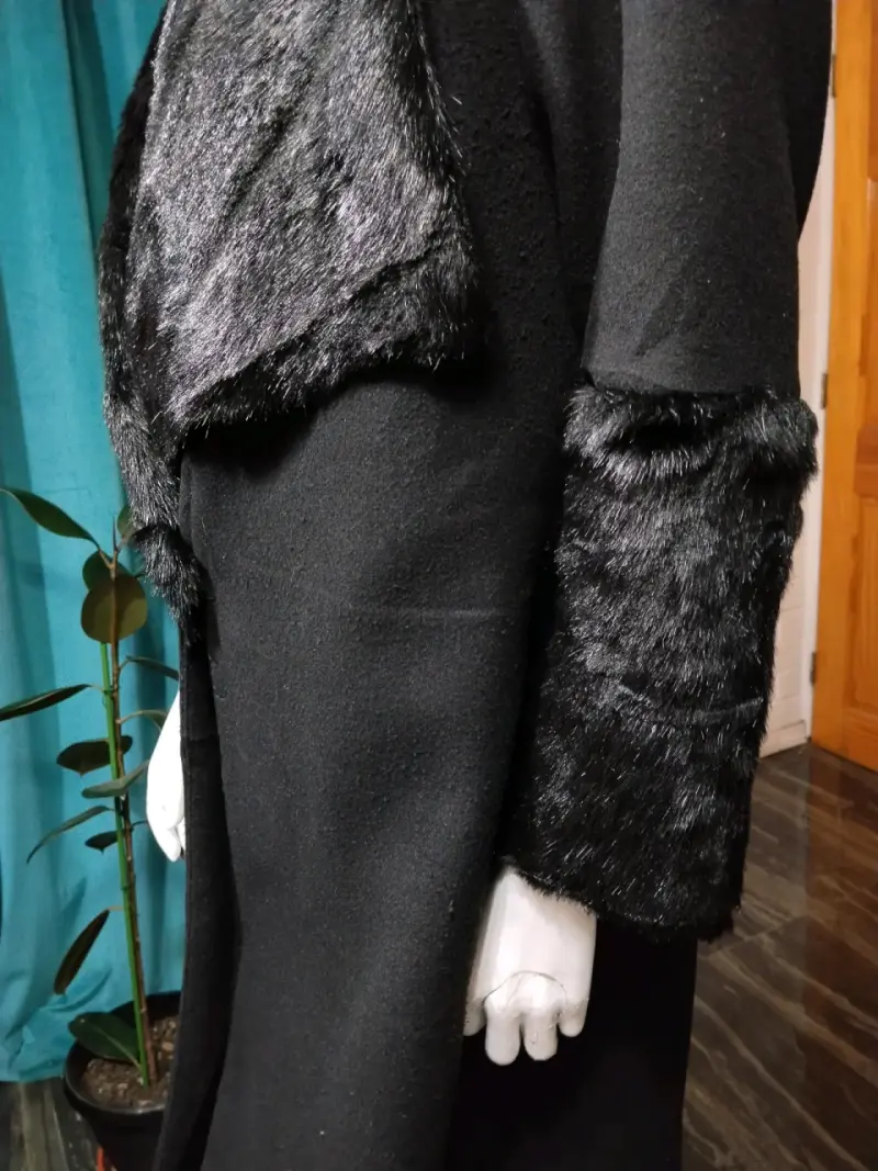 Abrigo Negro Zara talla XL - 4