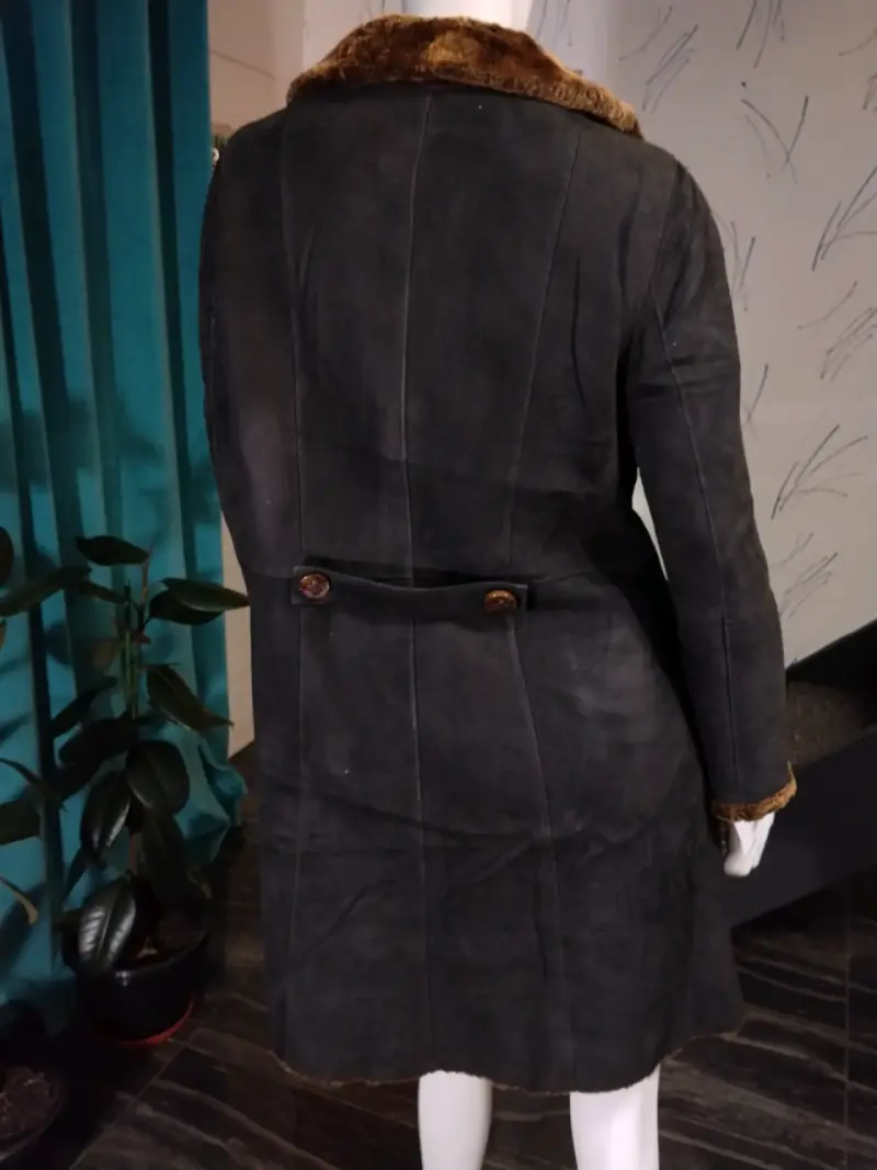 Chaquetón Vintage Gamuza y Piel Genuina de cordero - 2
