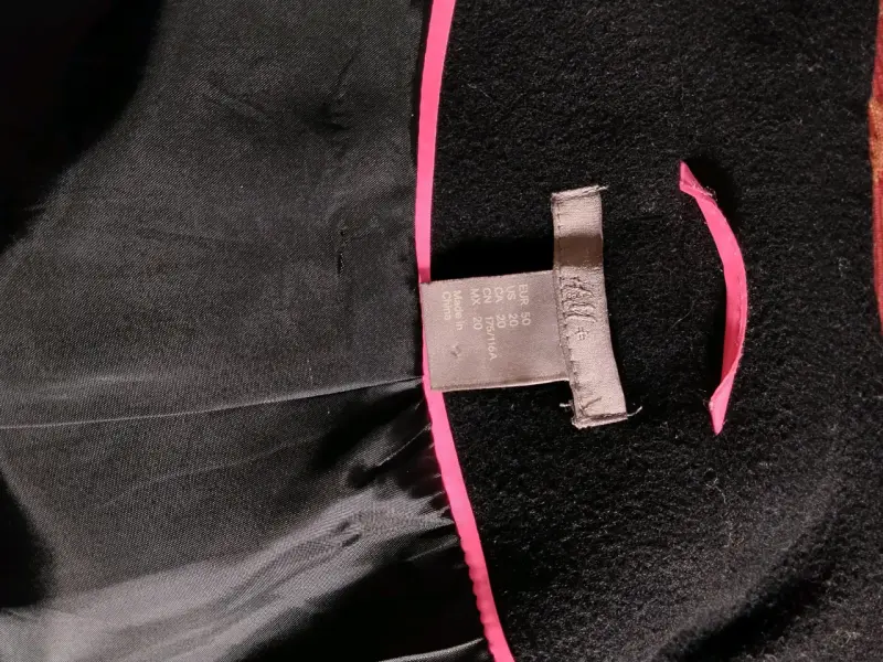 Abrigo / Chaqueta Negra H&M Talla 50 o XXL - 6