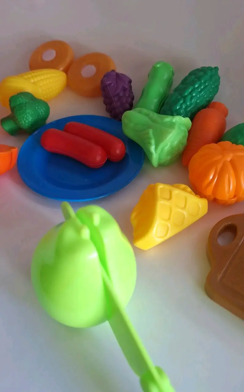 Set de juguetes de comida de plástico para niños - 1