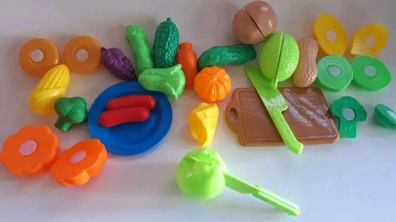 Set de juguetes de comida de plástico para niños - 3