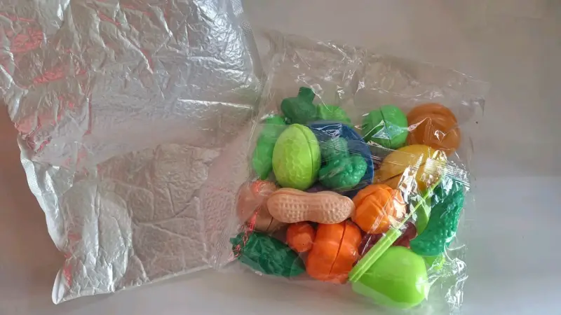 Set de juguetes de comida de plástico para niños - 6