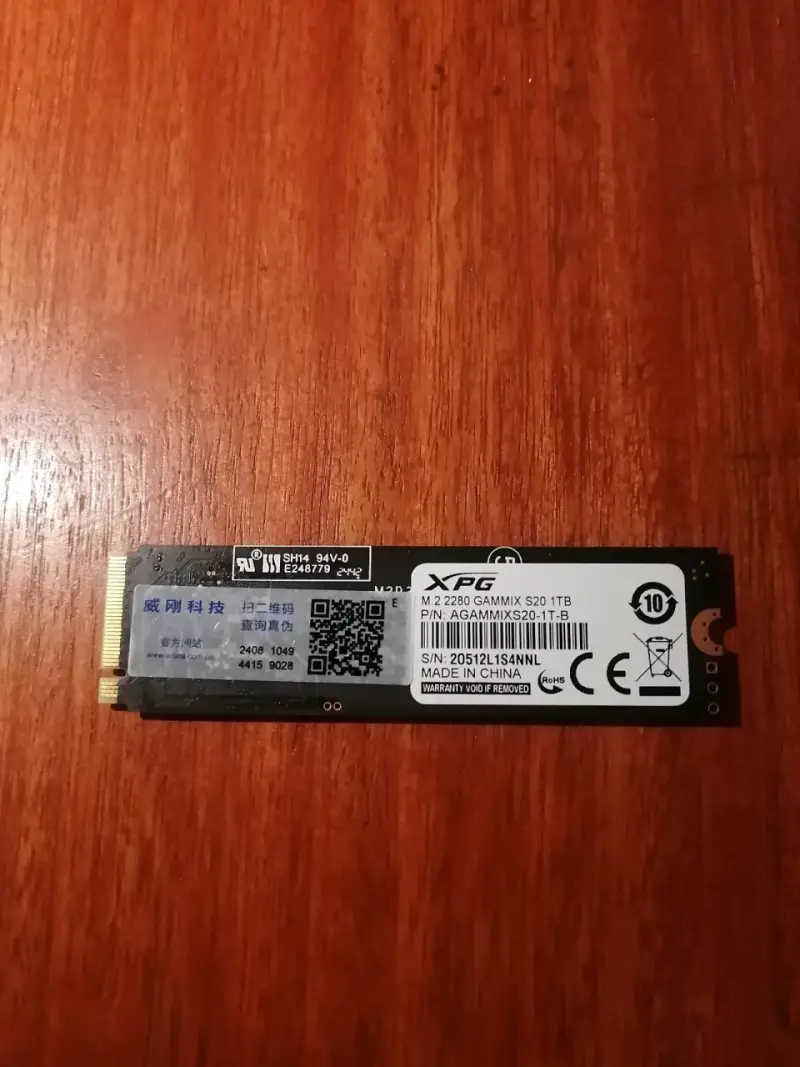 SSD M.2 XPG Gammix S20 1TB con disipador - 1