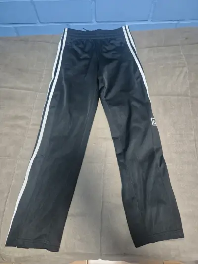 Pantalones Niño Adidas negros con franjas - miniatura 1