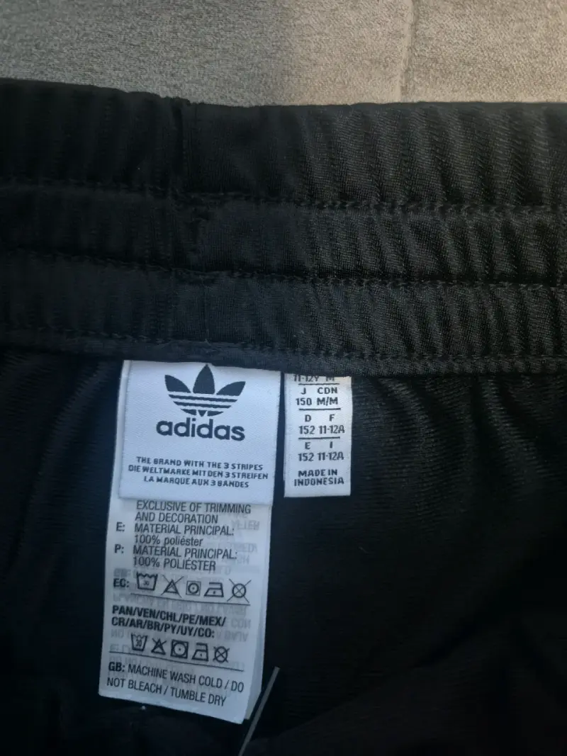 Pantalones Niño Adidas negros con franjas - 3