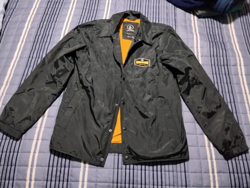 Chaqueta impermeable Volcom negra para hombre - 1