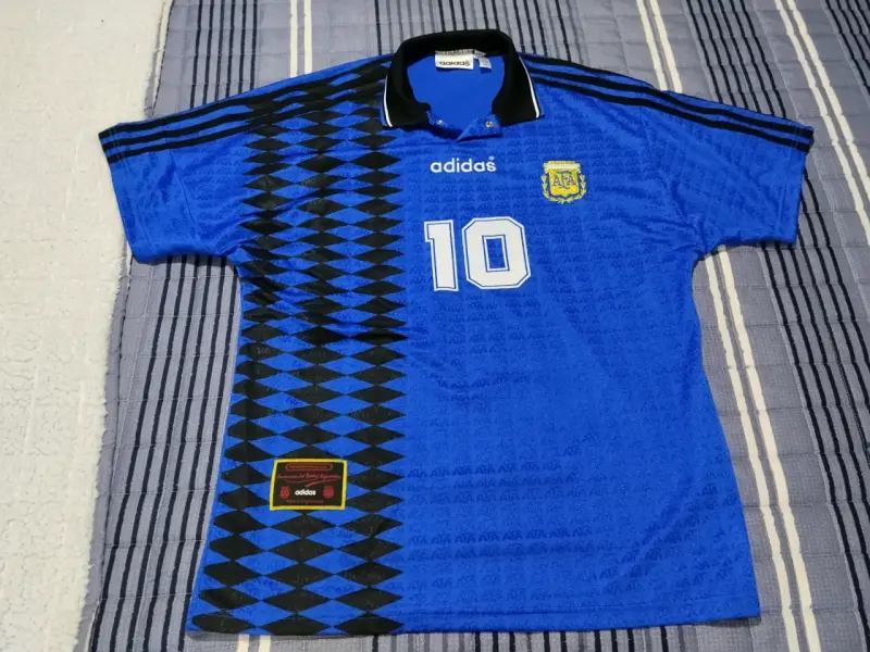 Camiseta retro Argentina Adidas número 10 azul - 1