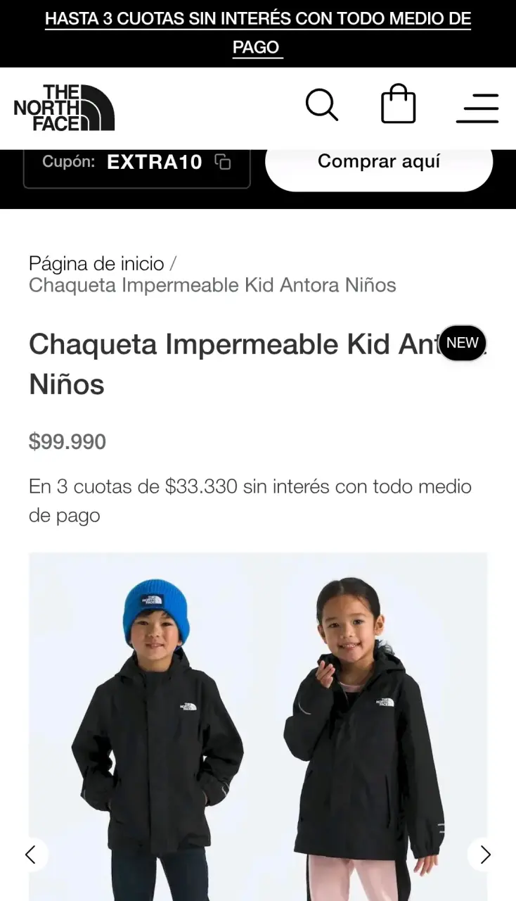Chaqueta impermeable para niños The North Face - 4