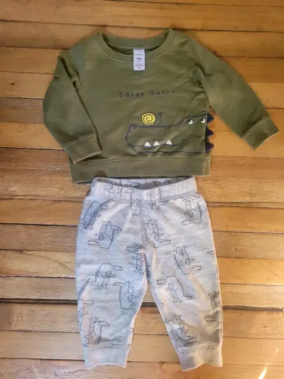 Conjunto de bebé Carter's Cocodrilo - 9M - miniatura 2
