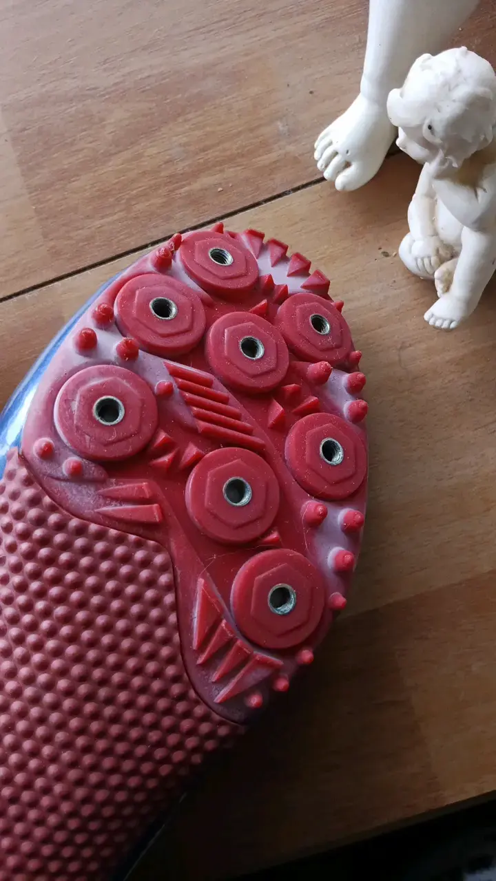 Zapatillas de Atletismo con Clavos Azul y Rojo - 1