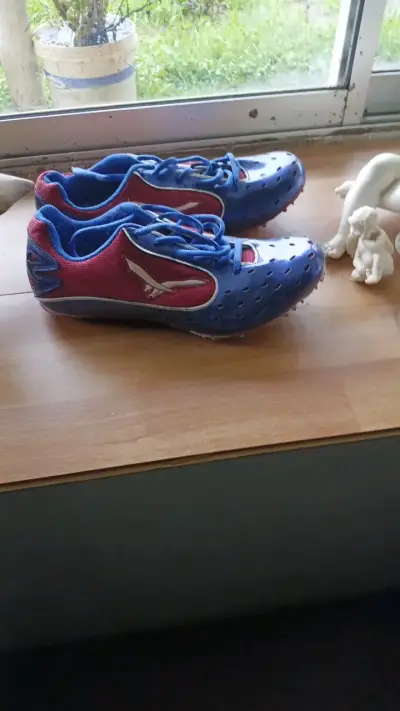 Zapatillas de Atletismo con Clavos Azul y Rojo - miniatura 2