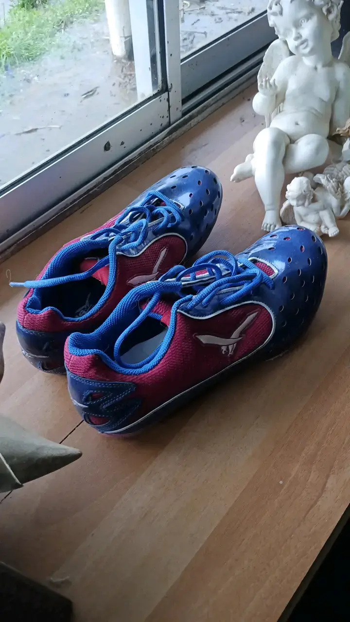 Zapatillas de Atletismo con Clavos Azul y Rojo - 4