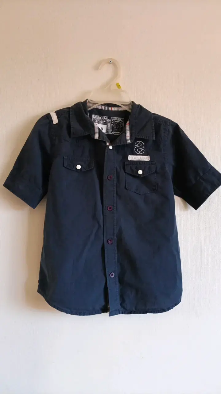 Camisa azul para niño Desigual talla 7-8 - 1