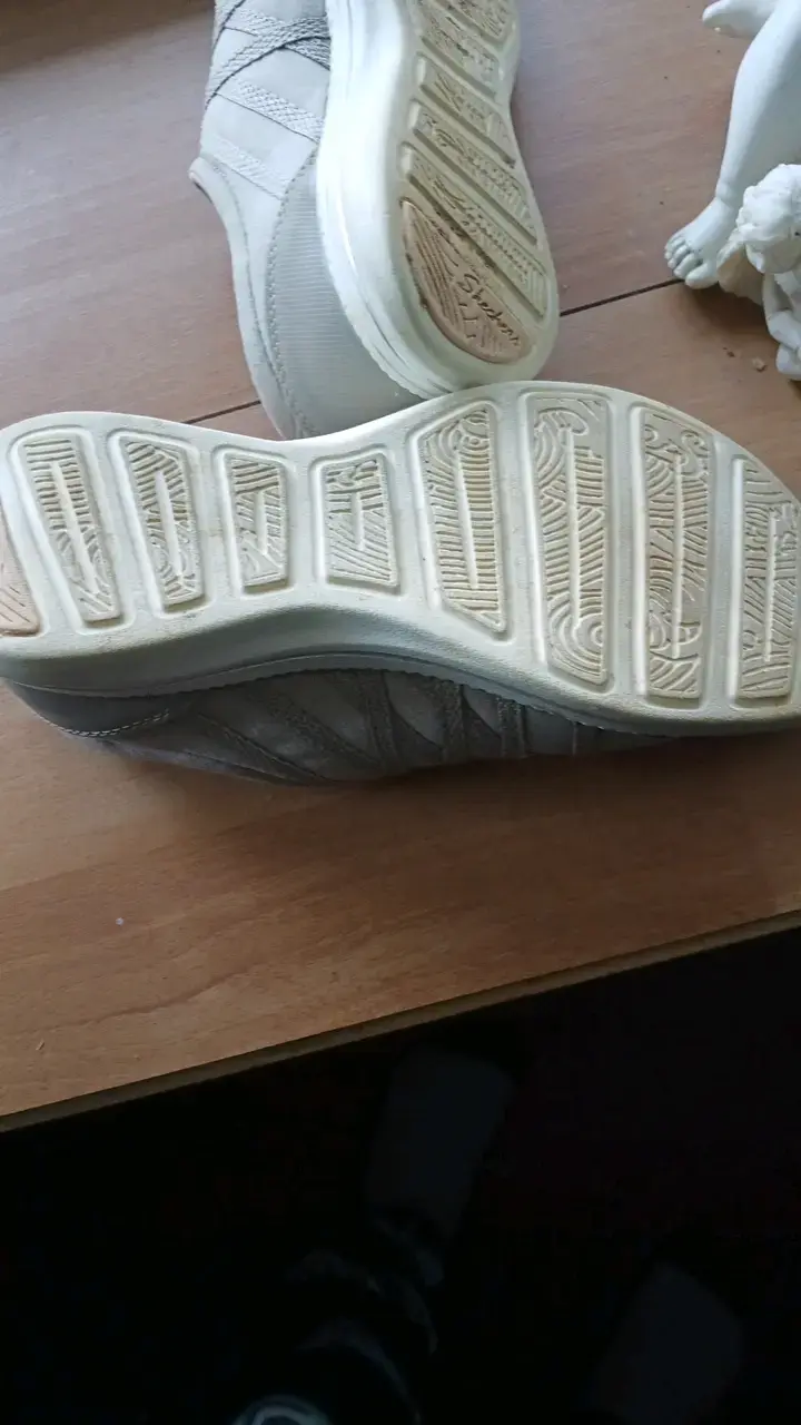 Zapatillas deportivas Skechers gris claro para mujer - 4