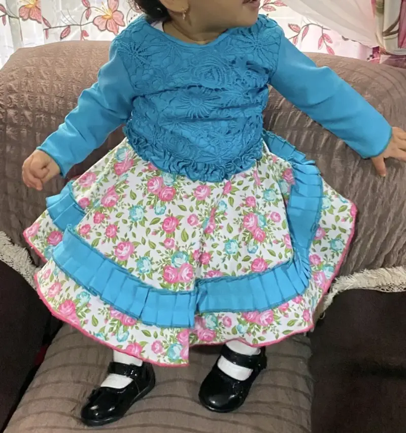 Vestido huasa con capa 18 meses - 1