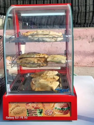 Vitrina Calentador de Alimentos Roja para Empanadas - miniatura 3