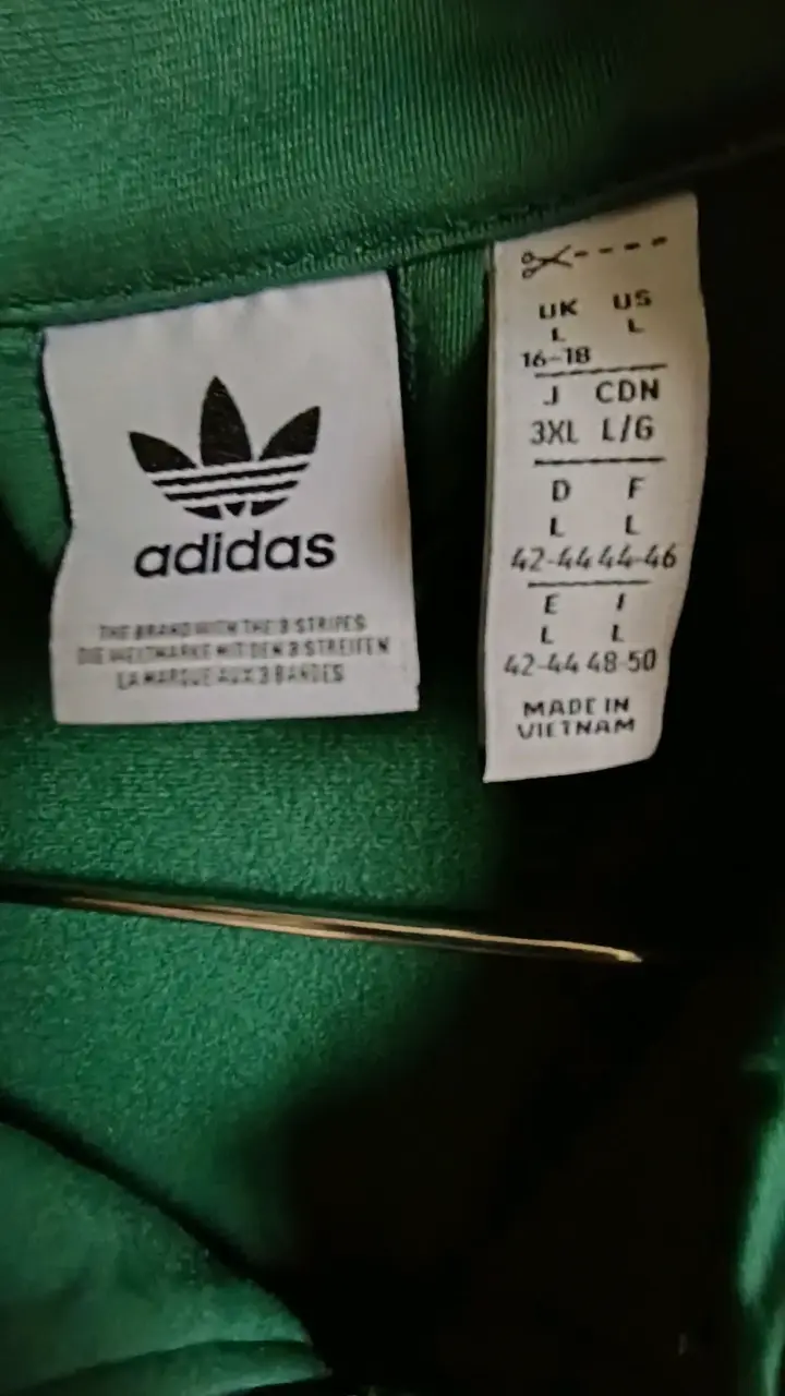 Chaqueta deportiva verde Adidas con logo - 4