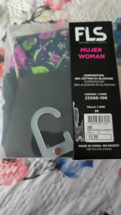 Pack de 3 bikinis de algodón para mujer FLS - miniatura 1