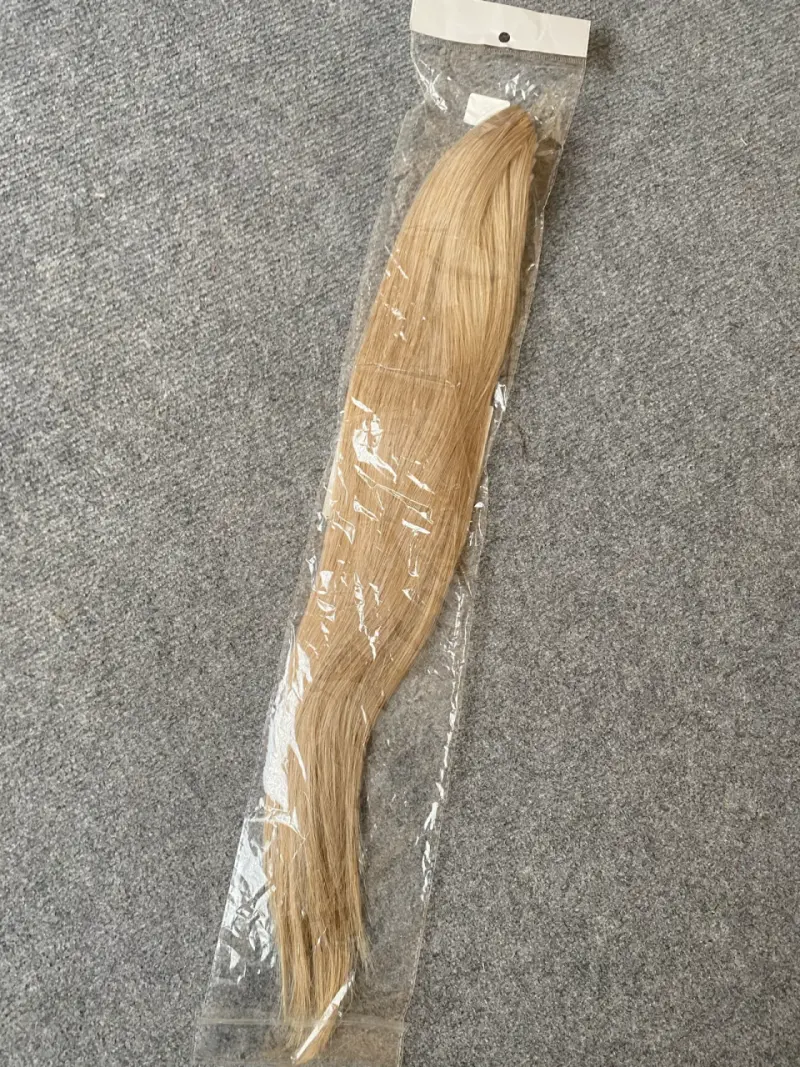 Extensión de cabello rubio largo con clip - 2