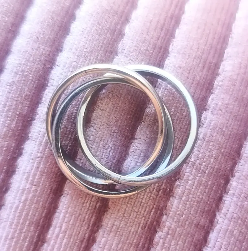 Anillo triple de Acero Inoxidable