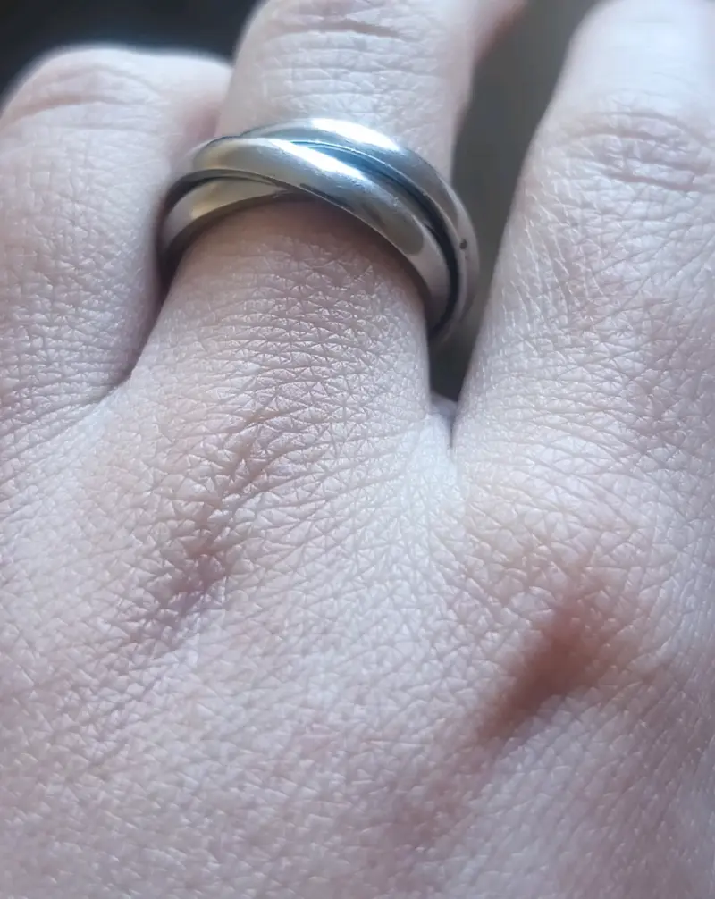 Anillo triple de Acero Inoxidable - 2