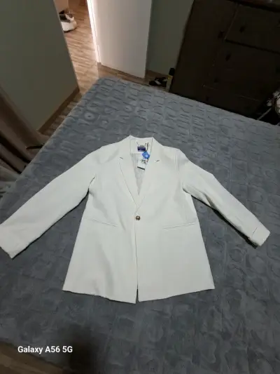 Blazer blanco elegante para mujer Marittimo - miniatura 1