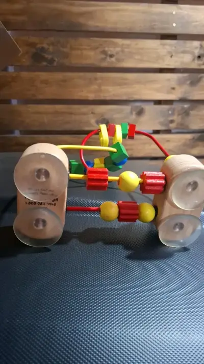 Ábaco de Madera para Niños con Cuentas de Colores - miniatura 3