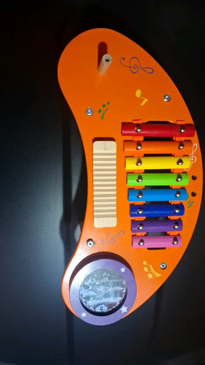 Xilófono infantil de madera multicolor - 2