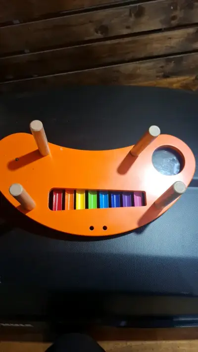 Xilófono infantil de madera multicolor - miniatura 3