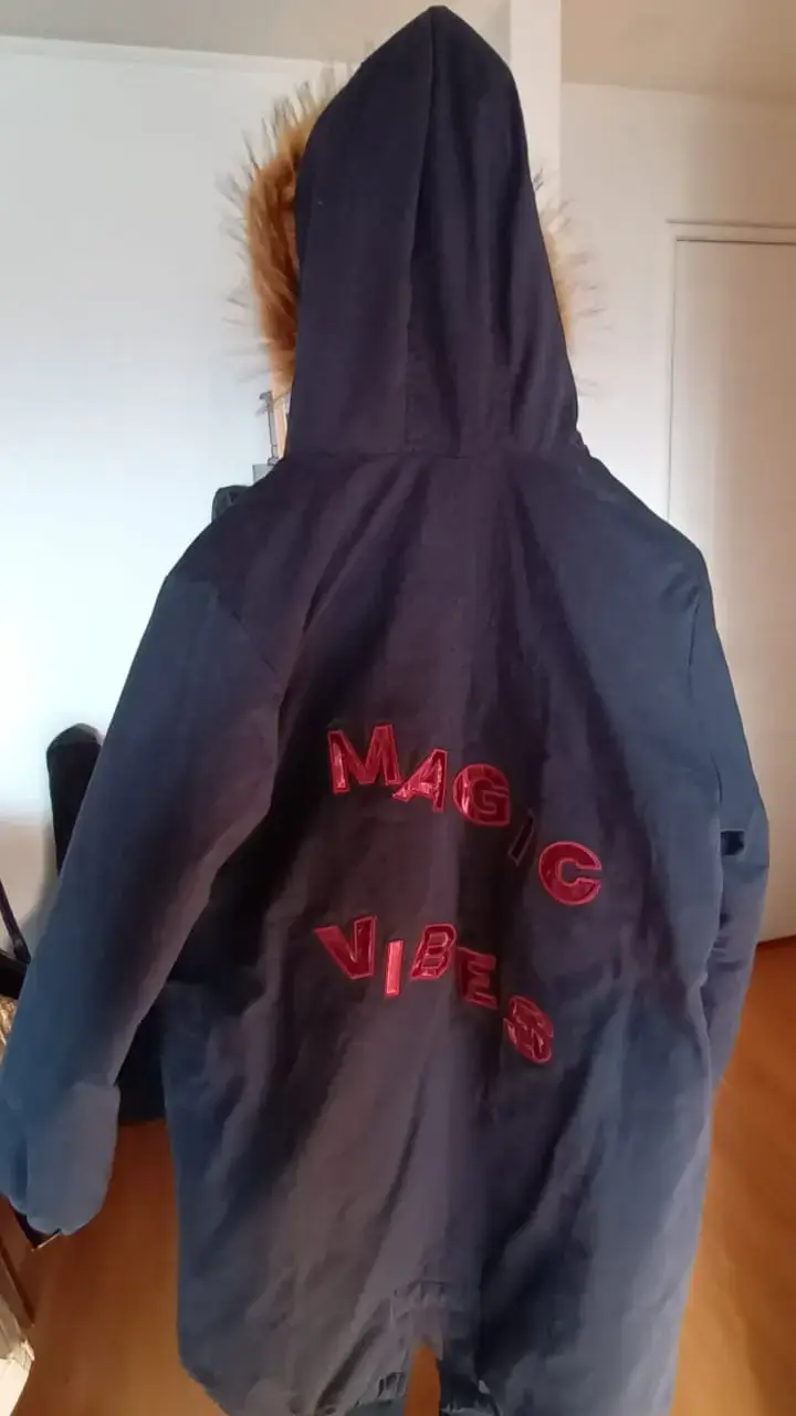 Parka azul zara kids size 11/12 - 2