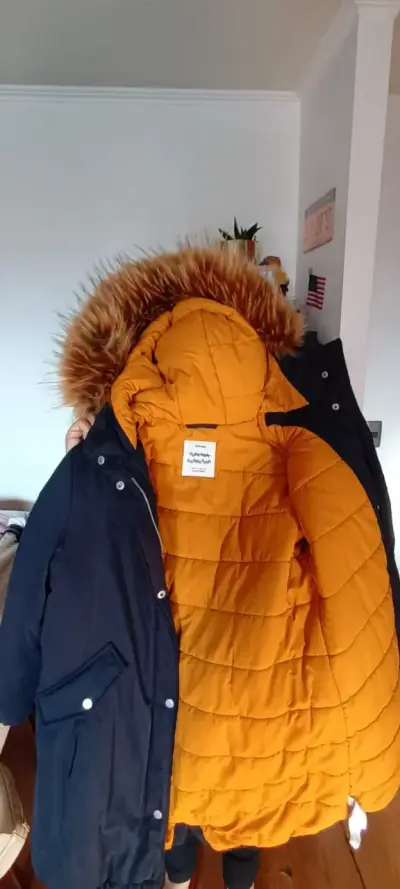 Parka azul zara kids  size 11/12 - miniatura 3