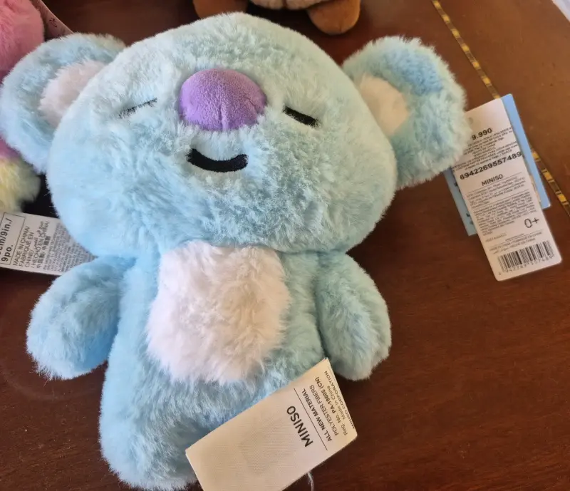 Peluches Miniso BT21 colección completa - 2
