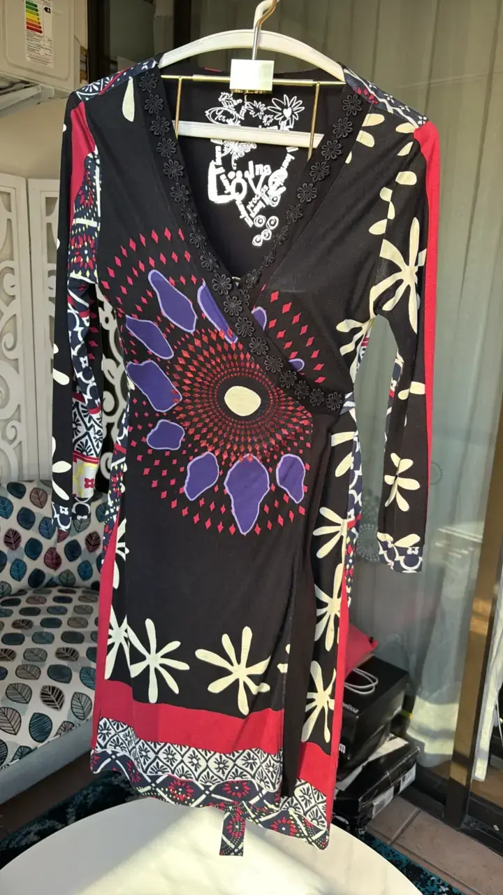 Vestido Desigual cruzado - 1