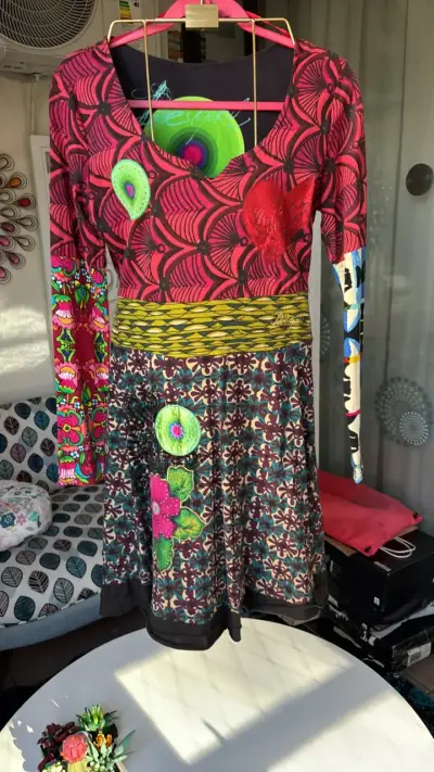 Vestido Desigual estampado multicolor - miniatura 1