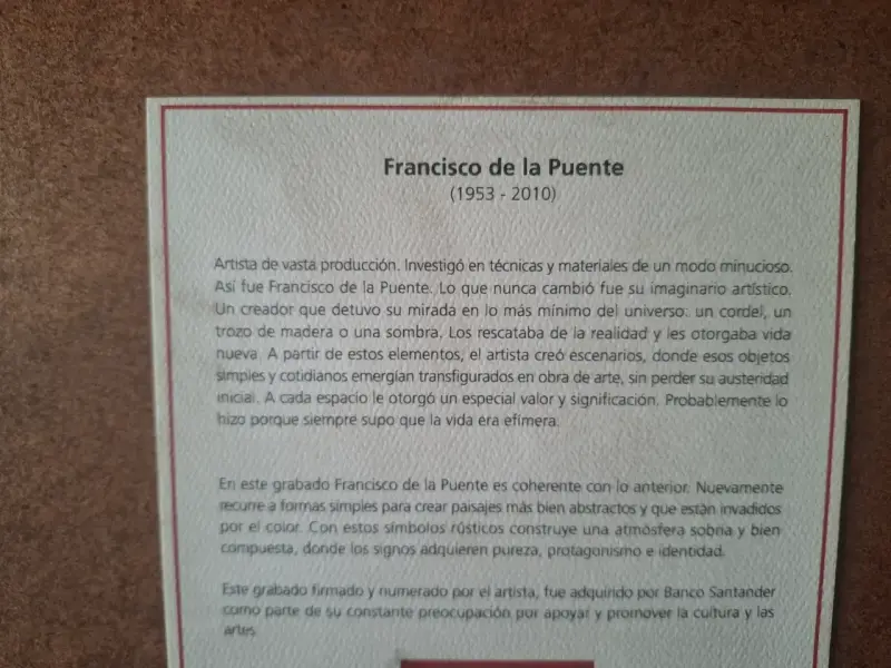Grabado enmarcado de Francisco de la Puente - 3