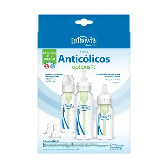Set de mamaderas anticólicos Dr. Brown's Options+ - 1