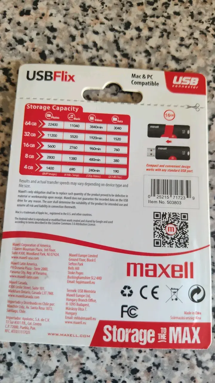 Pendrive Maxell USBFlix 16GB para Mac y PC - 2