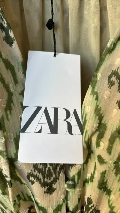 Vestido estampado bohemio Zara talla Mi - miniatura 3