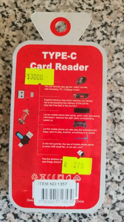 Lector de Tarjetas Tipo-C Modelo YHL-19 - miniatura 2