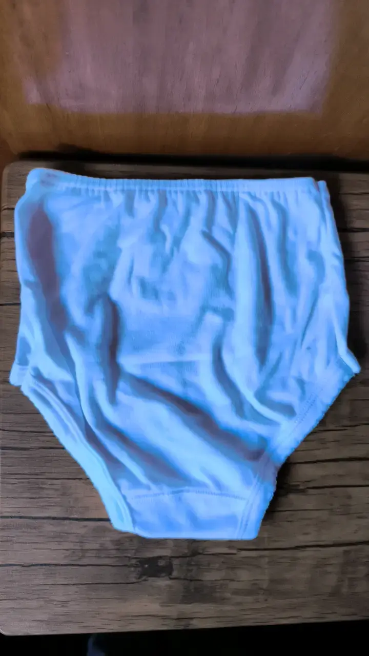 Calzón blanco de algodón para mujer - 2