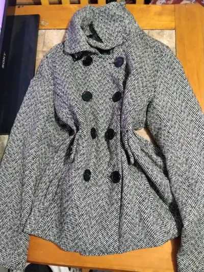 Abrigo gris con doble botonadura - miniatura 3