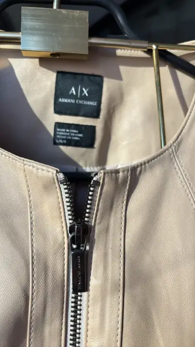 Chaqueta de cuerina beige Armani Exchange - miniatura 2