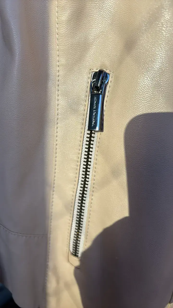 Chaqueta de cuerina beige Armani Exchange - 3