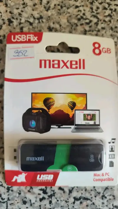 Pendrive Maxell USBFlix 8GB compatible Mac y PC - miniatura 1