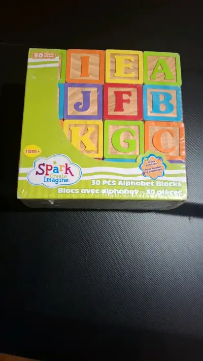Bloques de madera alfabeto Spark Create Imagine - miniatura 1