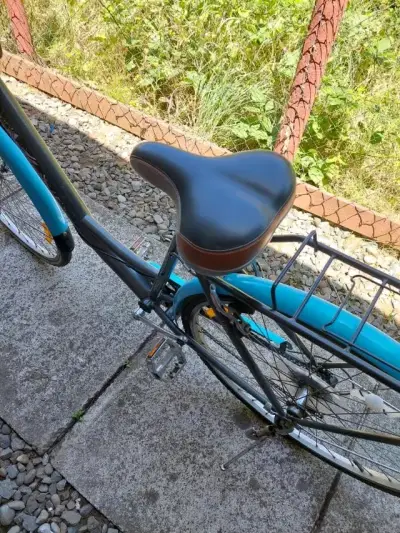 Bicicleta urbana con canasto y parrilla trasera - miniatura 1