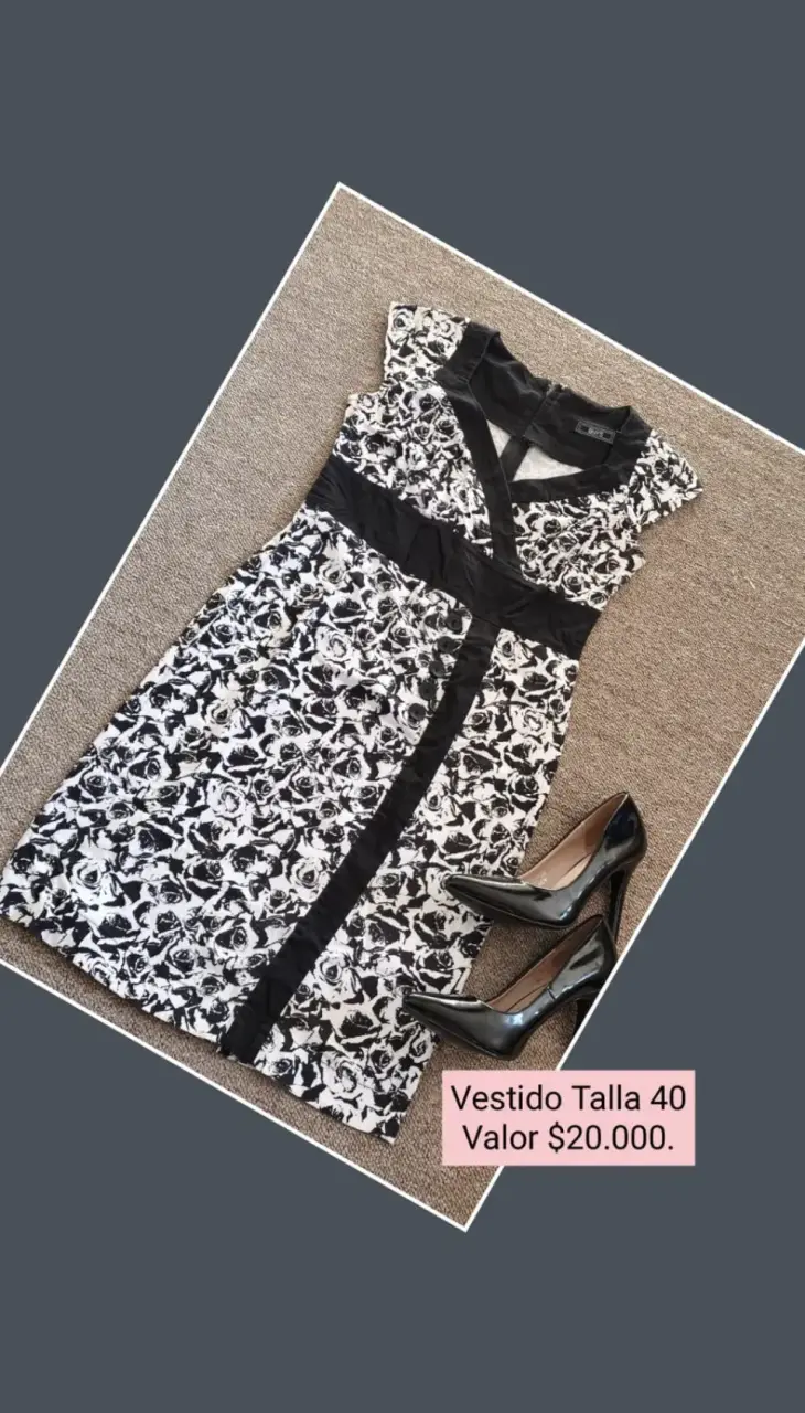Vestido Liola estampado talla 40 - 2