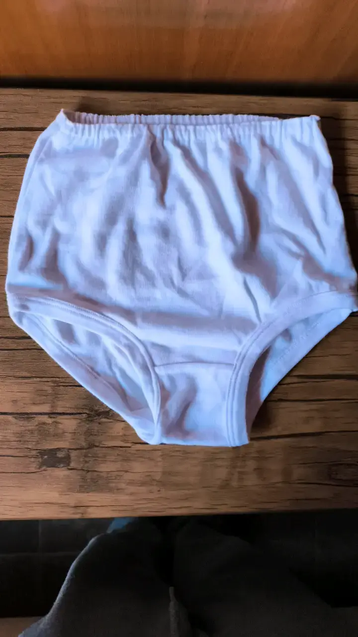Calzón blanco de algodón para mujer